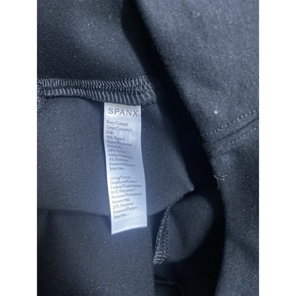Spanx The Perfect Black Ankle Pant Slimming Shaping High Rise Medium Black EUC - Picture 9 of 9